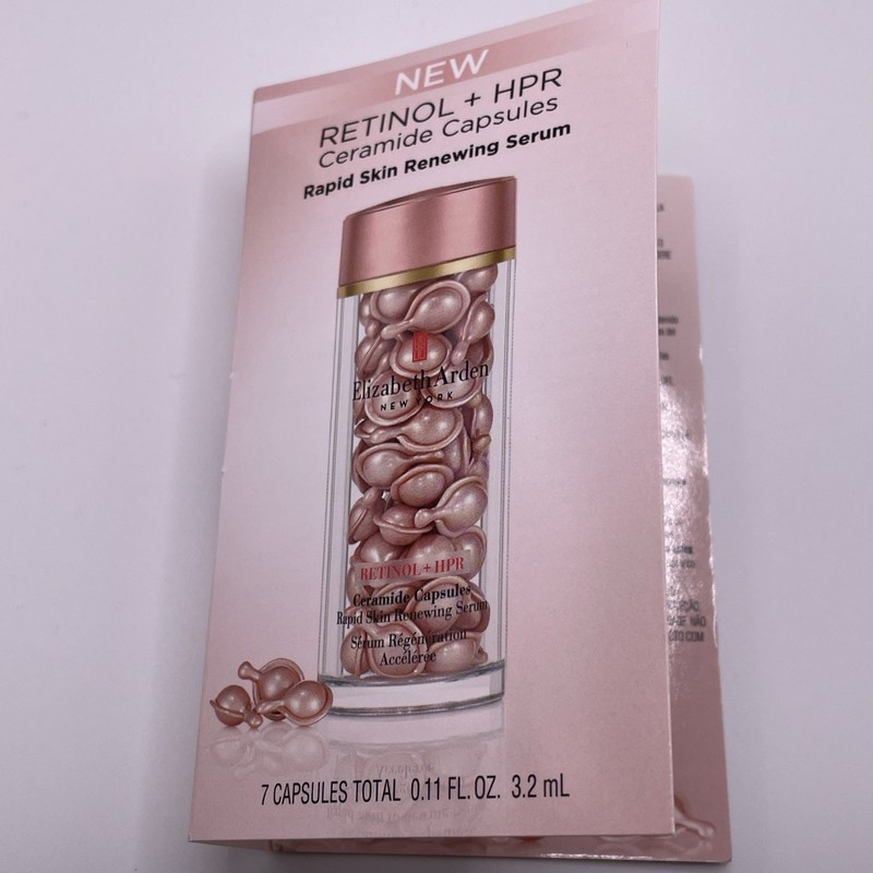 2x Elizabeth Arden Retinol + HPR Ceramide Capsules Renew Serum 7ct Each Sample gallery