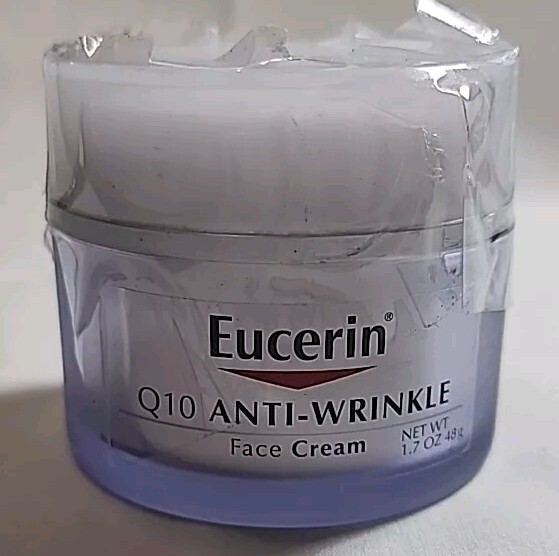 Eucerin Q10 Anti-Wrinkle Face Cream 1.7oz ~New/Sealed/No Box
