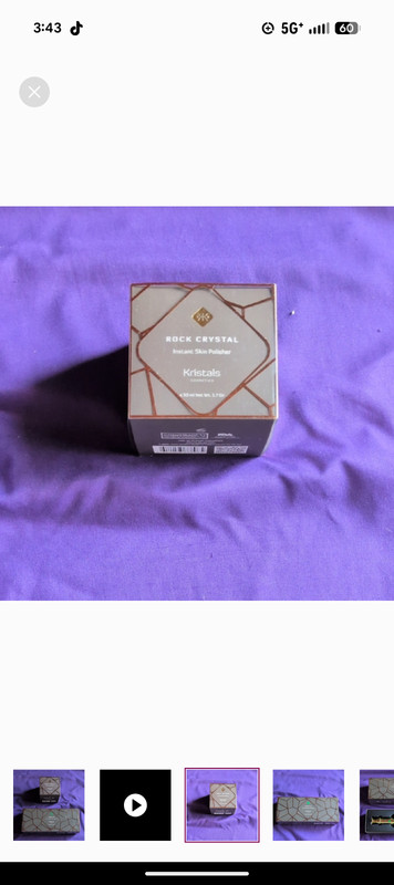 Kristals Cosmetics Rock Crystal ~ Instant Skin Polisher ~ 50 ml / 1.7 oz ~ NIB