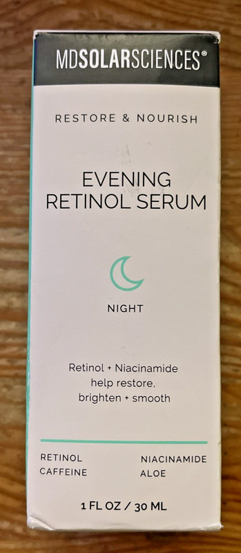 MD Solar Sciences Restore & Nourish Evening Retinol Serum Night 1 Oz