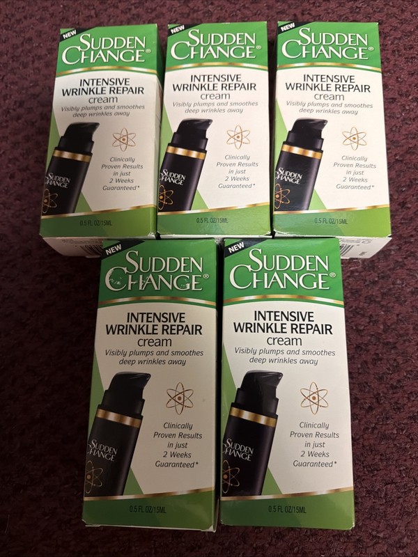 5 X SUDDEN CHANGE INTENSIVE WRINKLE REPAIR 0.5oz CREAM