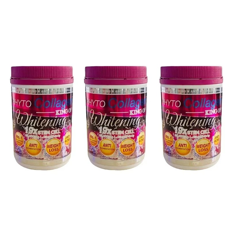 3 X Phyto Collagen King of Whitening Anti-Aging 19x Stemcell Fresh Stocks
