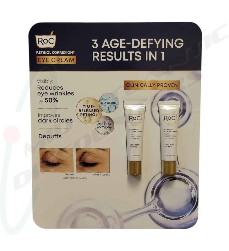 RoC Retinol Correxion 2-Pack Line Smoothing Eye Cream New & Sealed
