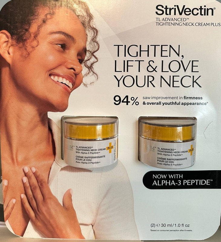 Value pack! StriVectin TL Advanced Tightening Neck Cream 1 oz 30 ml X2