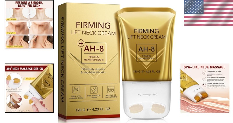 Ultimate Firming Neck & Chest Cream with Roller - Deep Hydration & Anti-Aging gallery