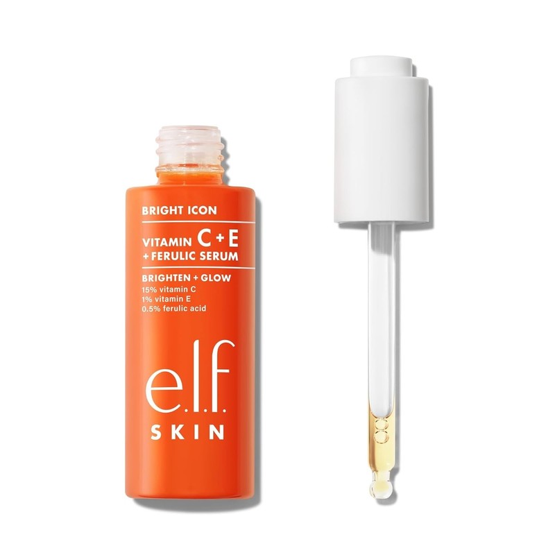 SKIN Bright Icon Vitamin C + E + Ferulic Serum, Brightening Face Serum 1 fl oz
