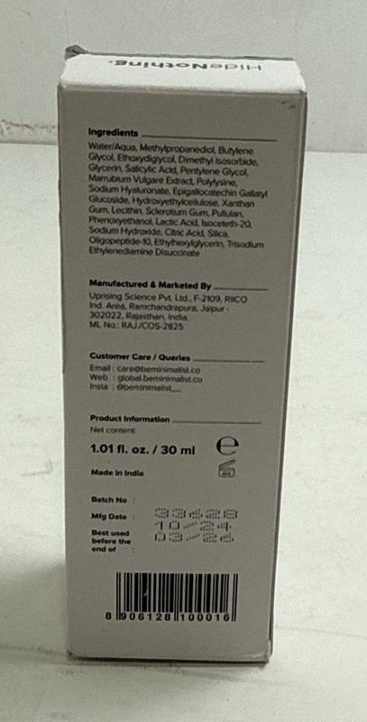 Minimalist 2% Salicylic Acid Serum For Acne, Blackhead & Open Pores Exp 03/26 gallery