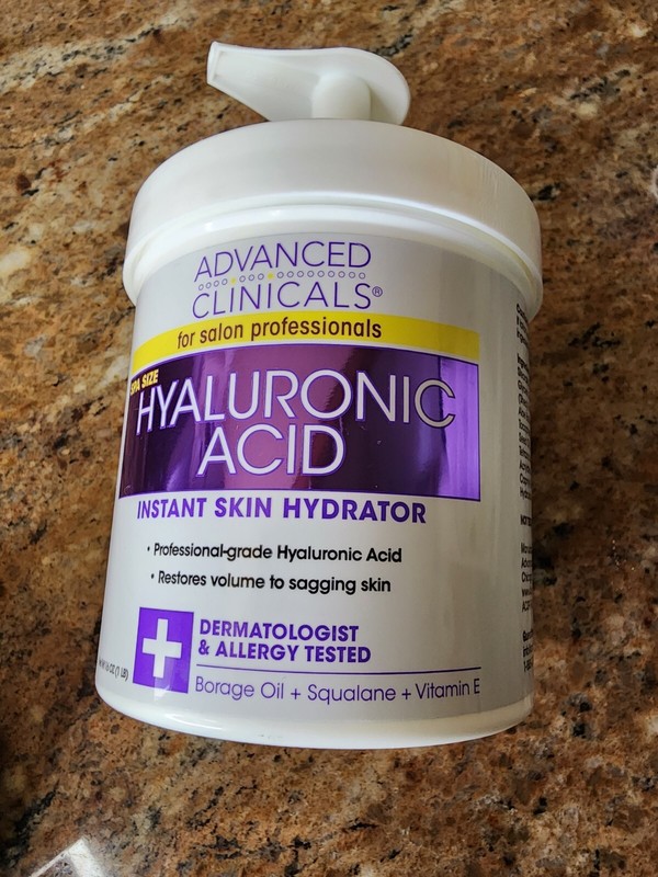 Advanced Clinicals Anti-aging Hyaluronic Acid Face Cream, 454g