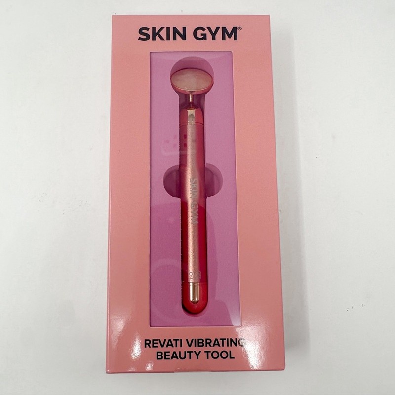 NEW Skin Gym Rose Quartz Revati Vibrating Beauty Tool, Brand NEW, MSRP $59