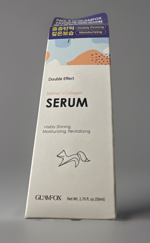 GlamFox DOUBLE EFFECT Retinol Collagen Serum,Exp 2028
