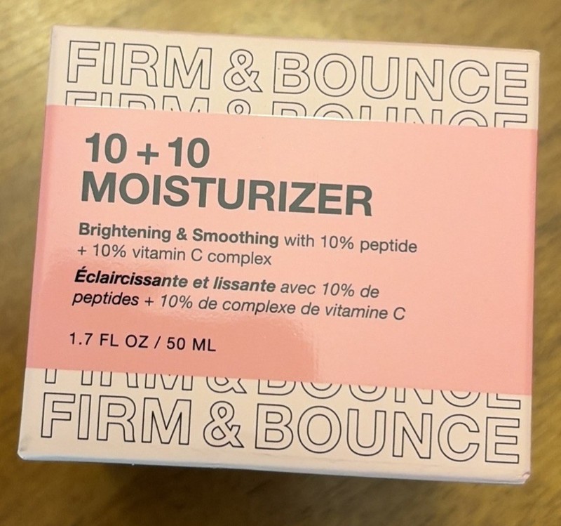INNBeauty Project 10 + 10 Moisturizer Peptide Bright & Smooth 1.7oz/50mL FULL SZ