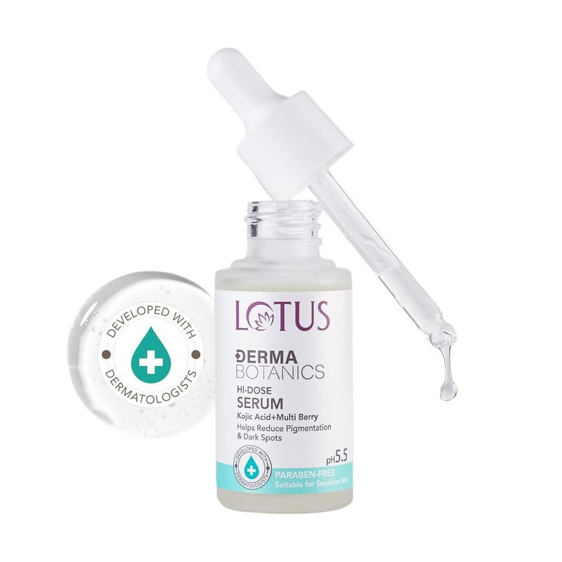 Lotus Herbals Dermabotanics Kojic Acid + Multi Berry Hi-Dose Serum 28Ml