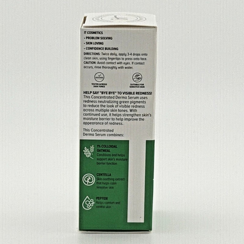 IT Cosmetics Bye Bye Redness Concentrated Derma Serum 1% Colloidal Oatmeal 1oz gallery