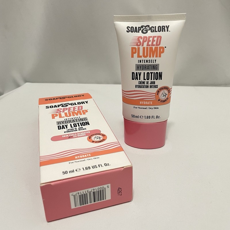 NIB Soap&Glory Speed Plump Intensely Hydrating Day Lotion Retired 1.69oz gallery