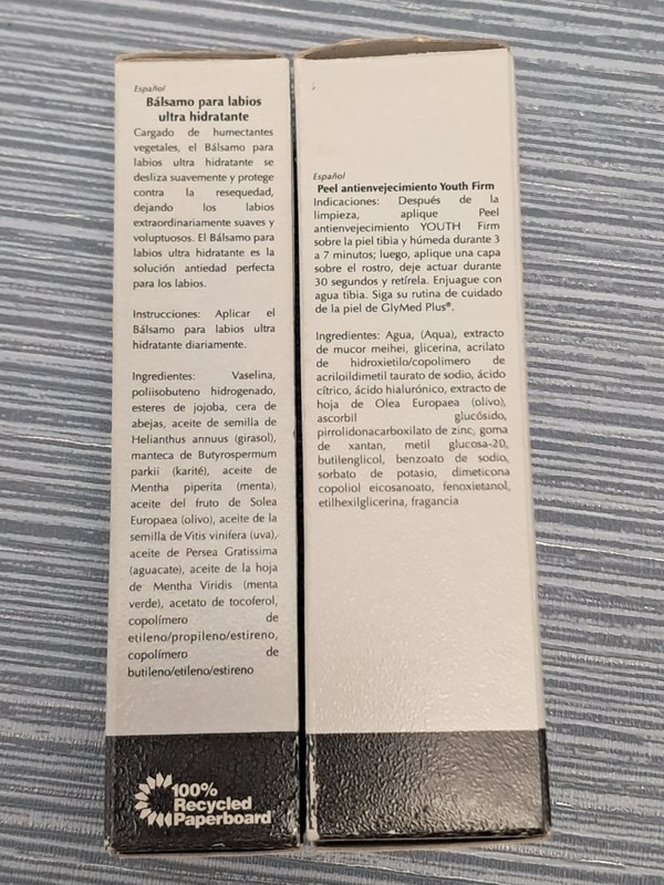 GlyMed Plus Age Management Age Defying Peel 1 Oz 30% Protease Enz + Lip Balm NEW gallery