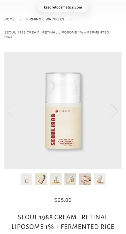 K-SECRET Seoul 1988 Retinal Liposome + Fermented Rice Cream gallery