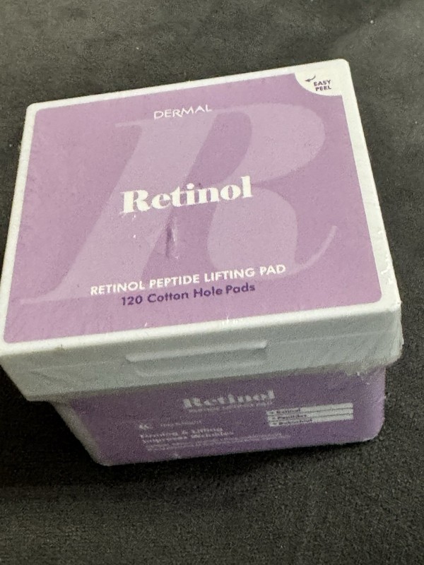 DERMAL Retinol Peptide Lifting Pad ~ 120 Cotton Hole Pads