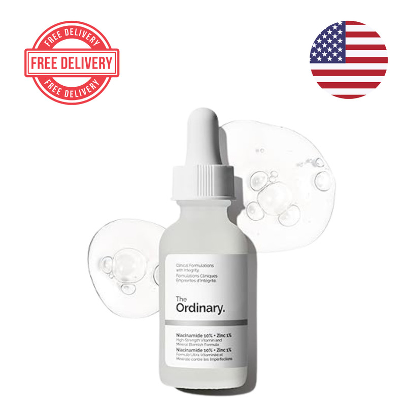 The Ordinary Niacinamide 10% + Zinc 1%, Smoothing Serum for Blemish-Prone Skin