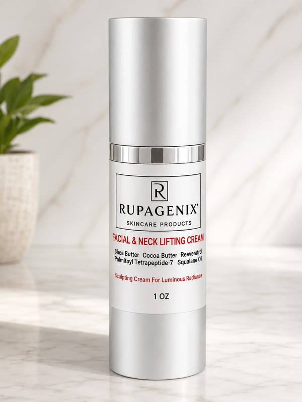 Rupagenix Facial & Neck Lifting Cream 1 OZ (Resveratrol + Peptide + CoQ10)
