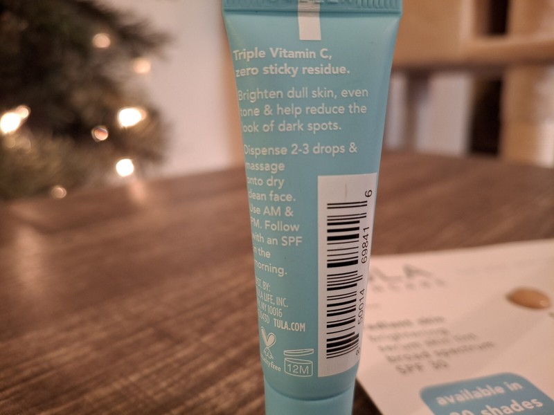Tula Brightening Treatment Drops Vitamin C Serum .24oz & Skin Tint Sample Pods gallery