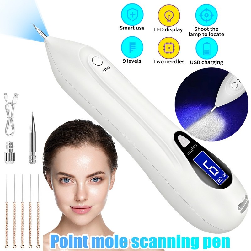 Electric Laser Plasma Mole Removal Pen Dark Spot Remove Skin Wart Tag Tattoo LCD