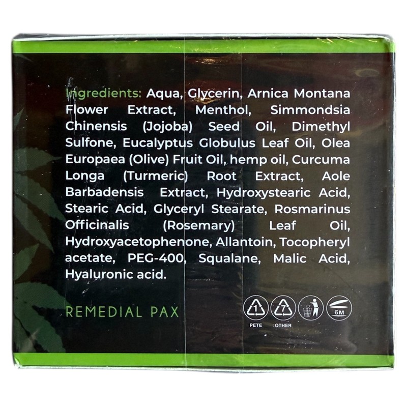 Remedial Pax Hemp Cream 10X Power – Relief & Recovery | 2 fl oz / 60 ml gallery