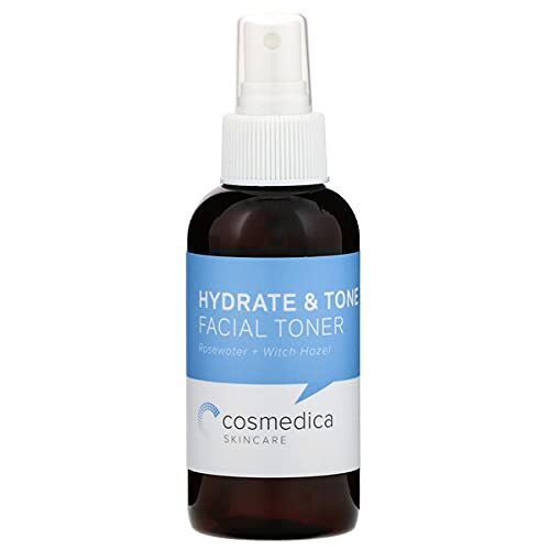 Cosmedica Hydrate & Tone Facial Toner, Rosewater + Witch Hazel, Sensitive Skin