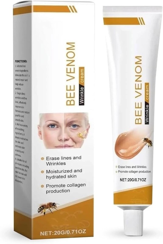 COMYTRICKS Bee Venom Wrinkle Cream, Anti-Ageing Face and Neck Moisturiser 20ml