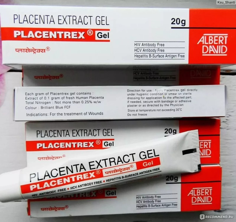 Placenta Organic Herbals GEL ANTI-AGING New FREE & FAST SHIPPING (pack of 6)
