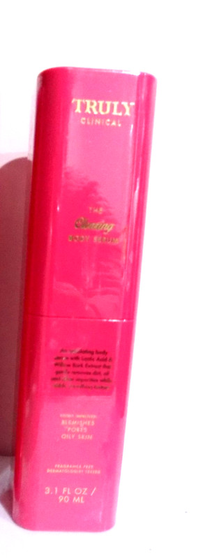 SEALED!~Truly Clinical The Clearing Body Serum ~ 3.1 Oz/ 90ml (exp. 06/28)