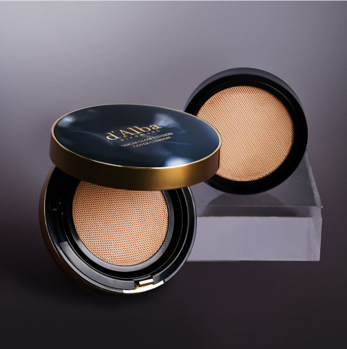 d Alba serum tension cover cushion foundation No 21 full size + refill 17g