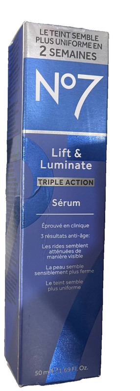 No7 Lift & Luminate Triple Action Serum – 1.69 Fl Oz – 50 ml