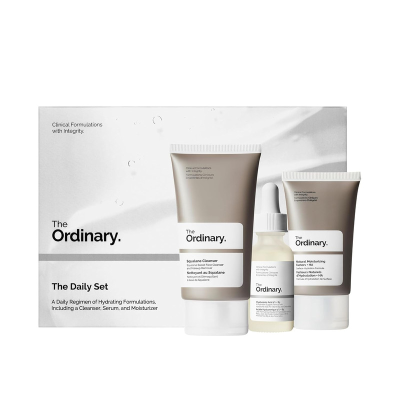 The Ordinary the Daily Set, Daily Skincare Routine with Squalane Cleanser, Hyalu gallery