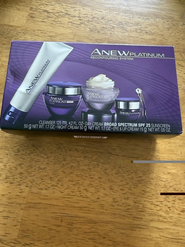 Avon Anew Platinum Recontouring System Cleanser Day Cream Night Cream Eye Lip Cr