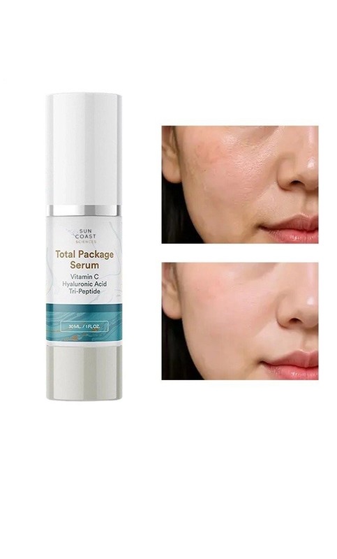 Sun Coast Science Total Package Serum, Vitamin C, Hyaluronic Acid, 1 FL OZ/ 30ML gallery