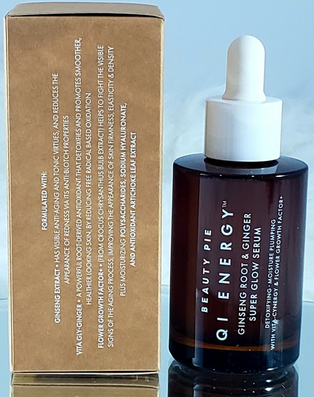 BEAUTYPIE QI Energy Ginseng Root & Ginger SUPER GLOW Serum NEW in Box RV $65