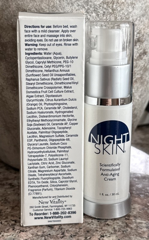 NIGHT SKIN CREAM Anti-Aging Cream Facial New Vitality Overnight Anti-Wrinkle gallery