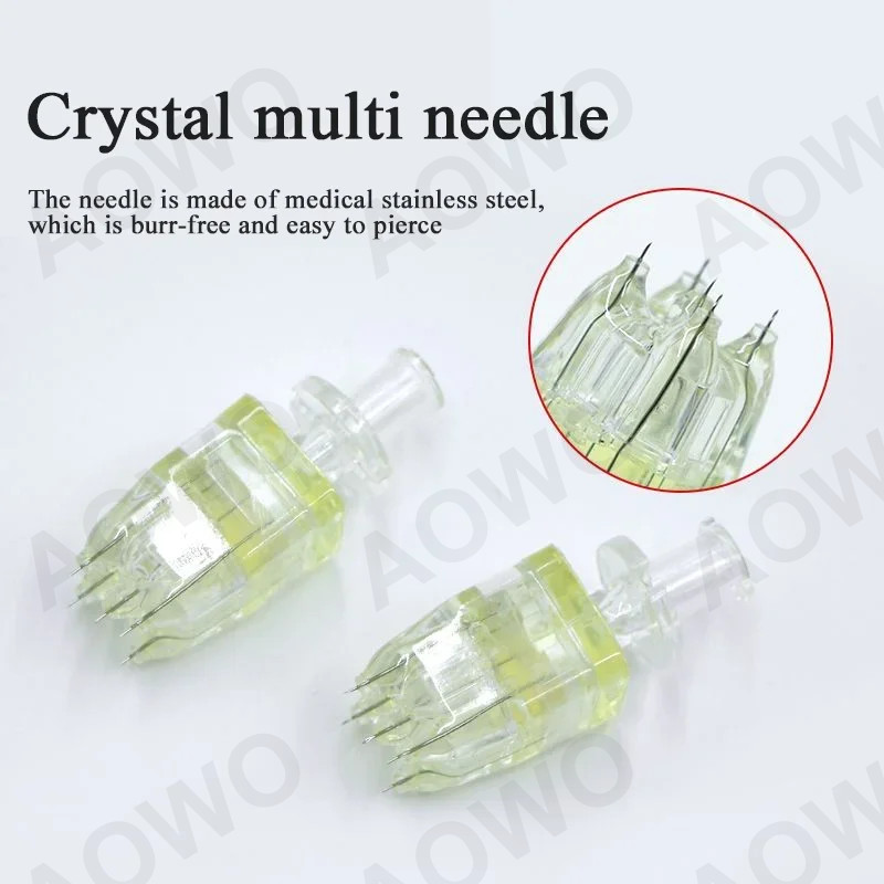 5-100pc 5 Pin Crystal Multi-Tips Replace Needle For Beauty Facial Skin Care Tool gallery
