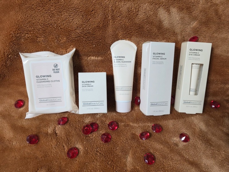 Global Beauty Care Vitamin C 5 Pc Skincare Set Serum Cream Cleanser…