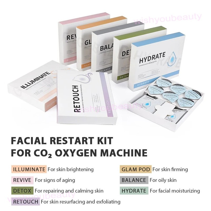 Facial CO2 Oxygen Spa Pods Refill Capsules for Bubble Pen Machine Kit gallery
