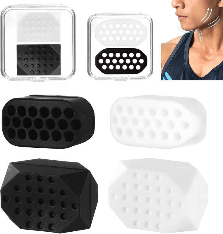 Ejercitador de mandíbula para hombres y mujeres, 4 niveles de resistencia.
