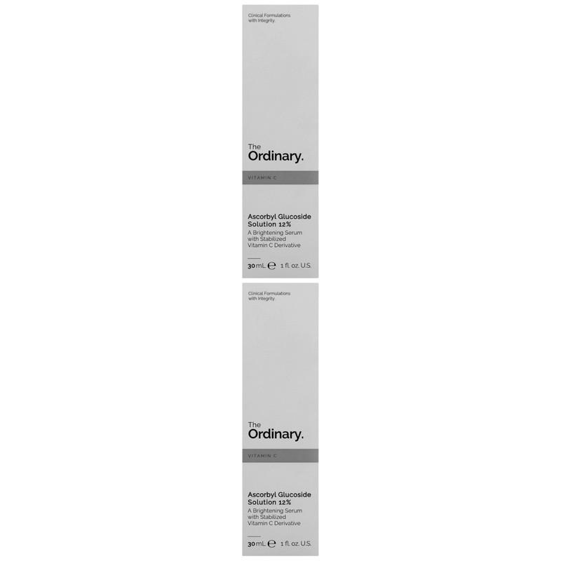 Lot of 2 The Ordinary Vitamin C Ascorbyl Glucoside Solution 12% 1 oz (NEW)