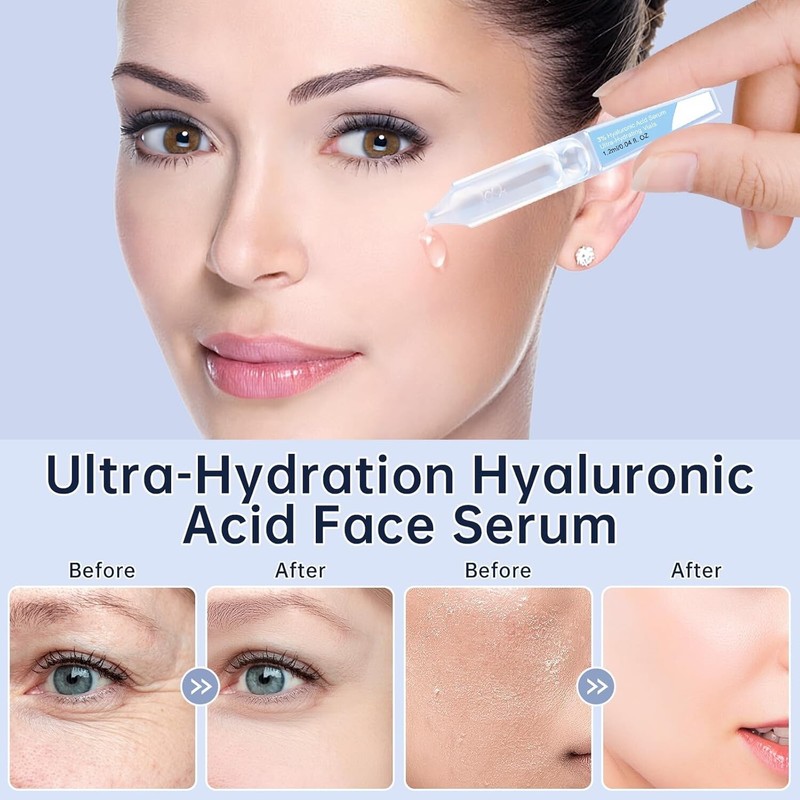 30PCS 5% Hyaluronic Acid Serum Vials - Moisturizing, Firming, Single-Use Tubes gallery
