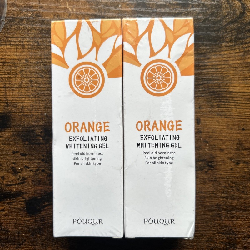Lot of 2 POUQUR Original Orange Enzymes Exfoliating Brightening Gel 07/27 Sealed
