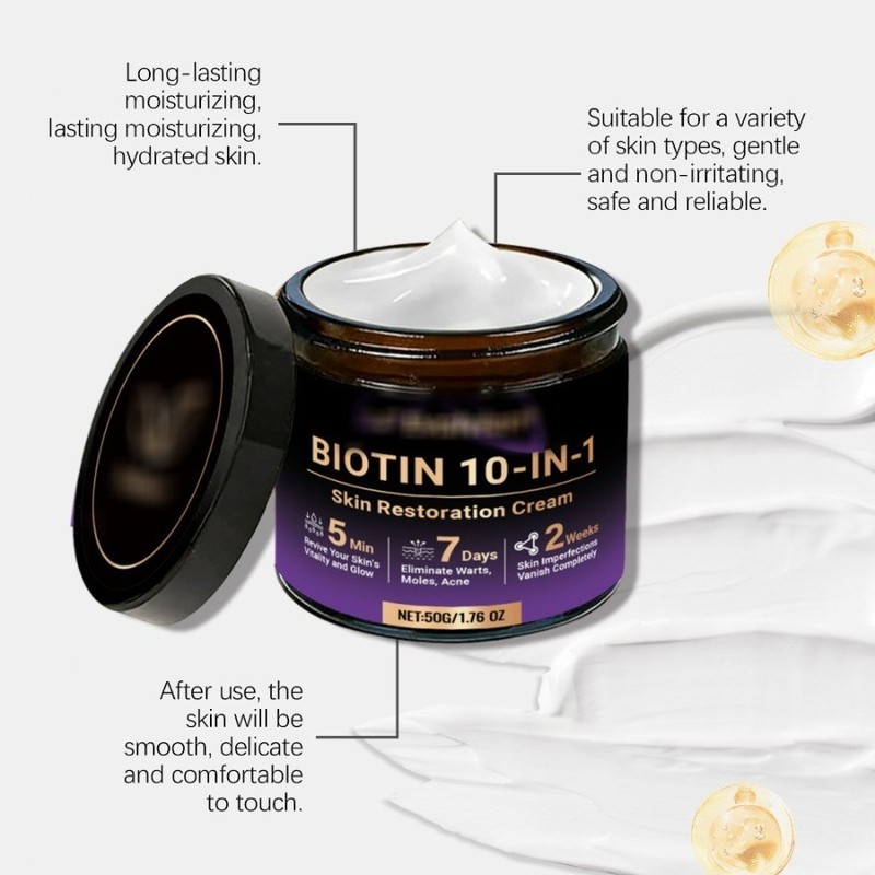 1-2PCS Biotin 10-in-1 Skin Restoration Cream, 2026 New Skin Treatment Cream ~ gallery