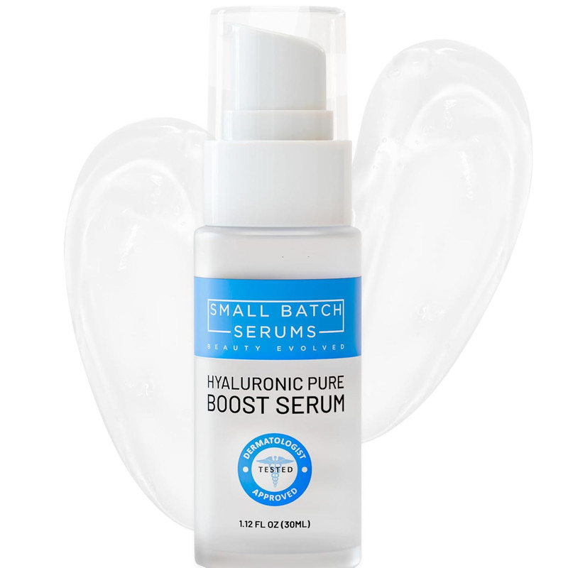 Small Batch Serums Pure Hyaluronic Acid Face Serum Dull Dry Facial Skin 1.12 Oz