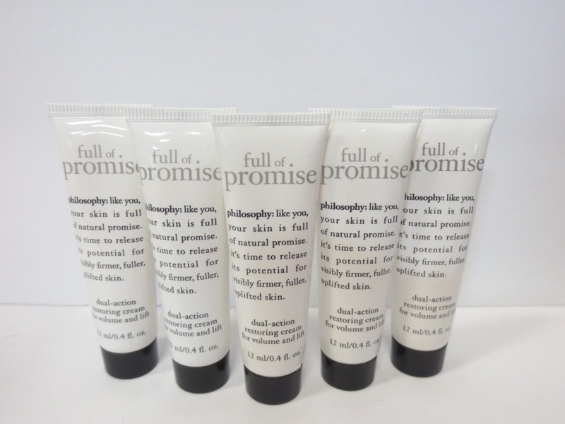 PHILOSOPHY FULL OF PROMISE DUAL-ACTION RESTORING CREAM 0.4 OZ *LOT OF 5*